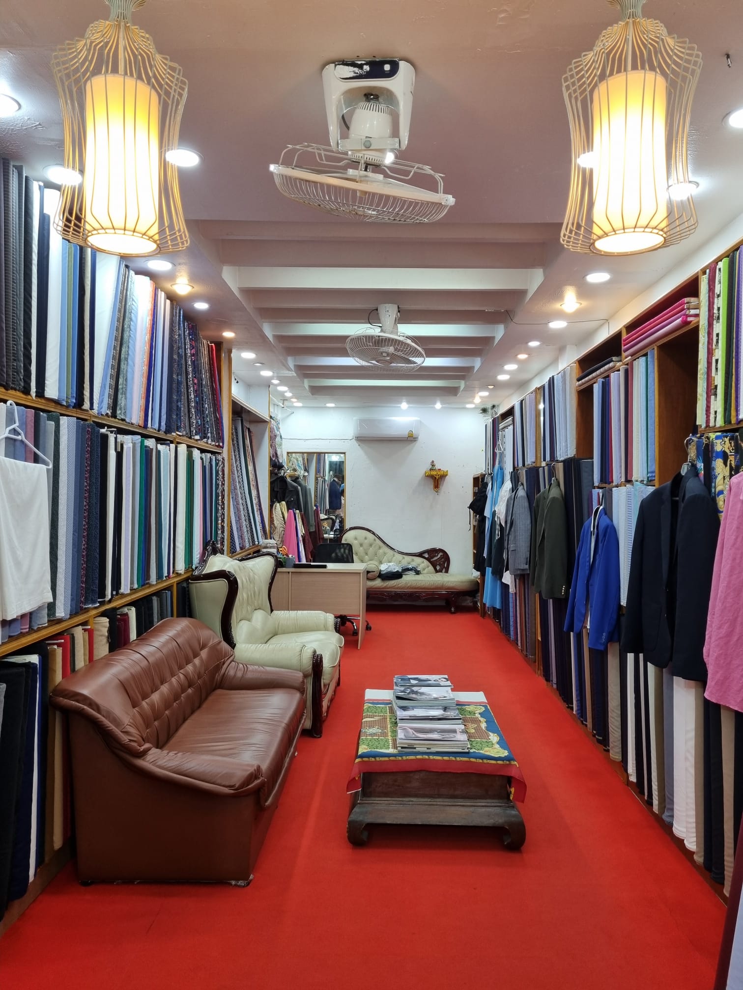 Inside the Outfit Tailor atelier on Chaweng Beach, Koh Samui