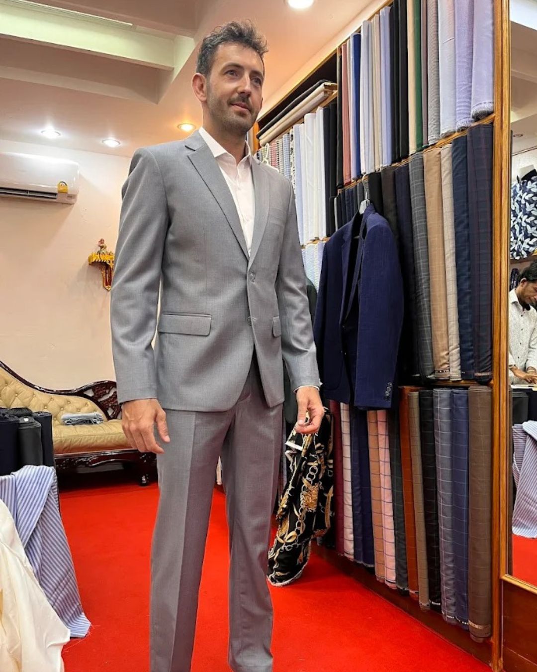 Bespoke garment crafted at Outfit Tailor