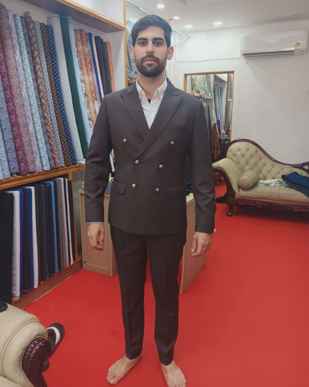 Bespoke garment crafted at Outfit Tailor