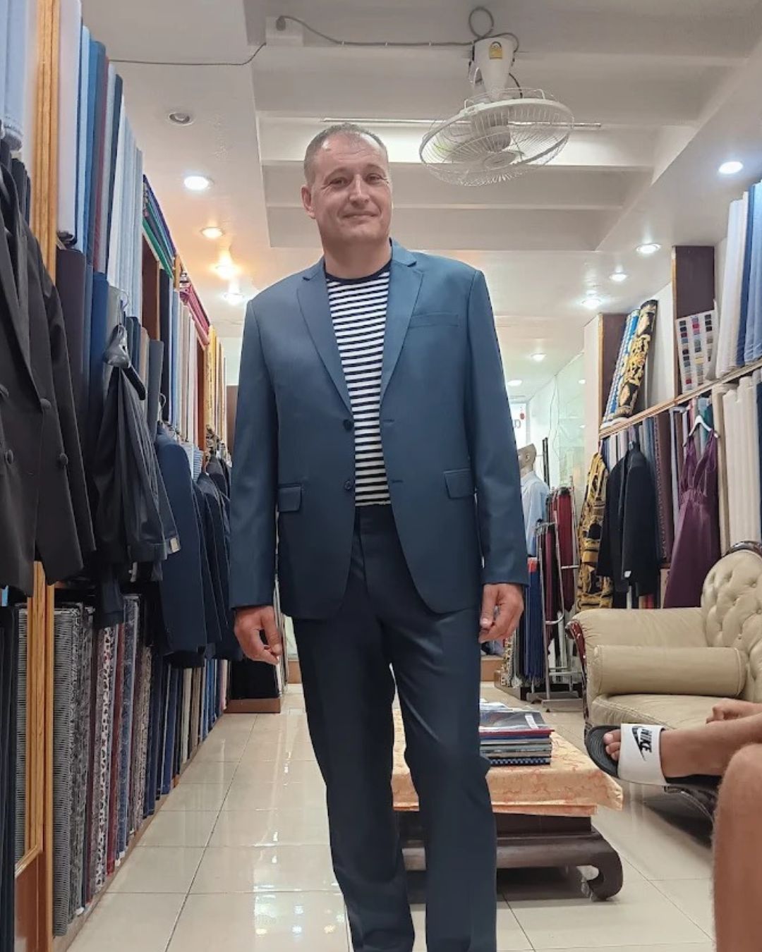 Bespoke garment crafted at Outfit Tailor
